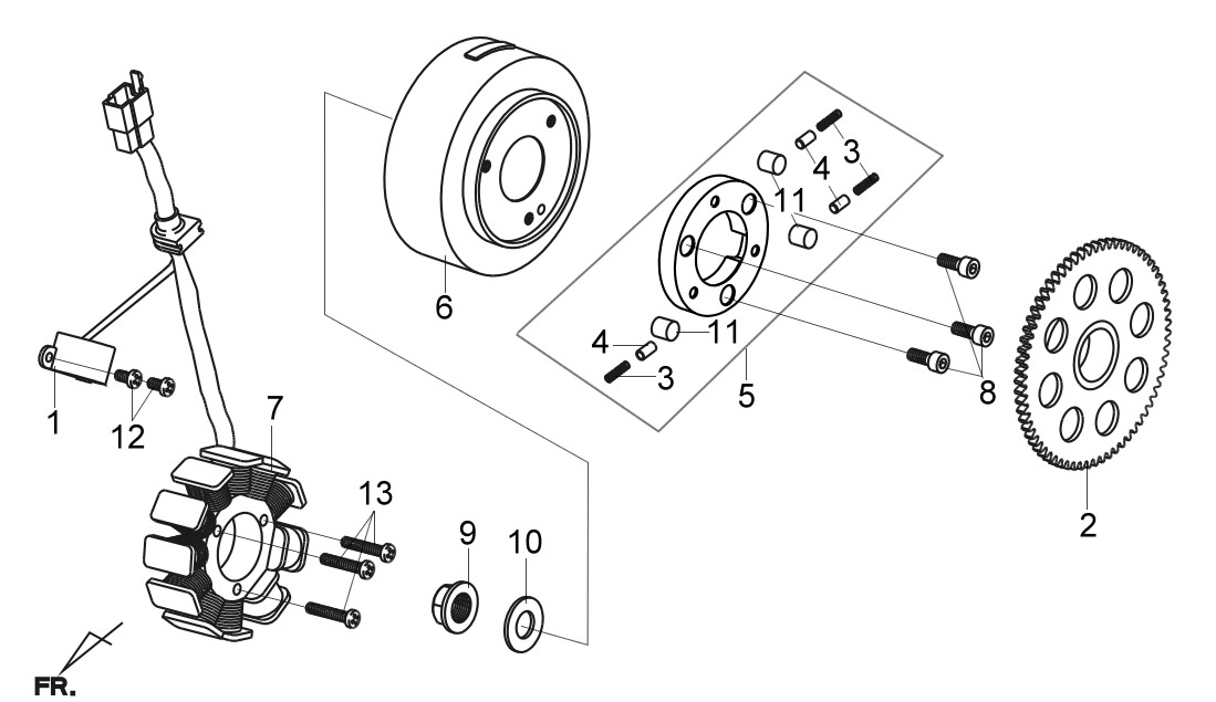 START.CLUTCH OUTER ASSY