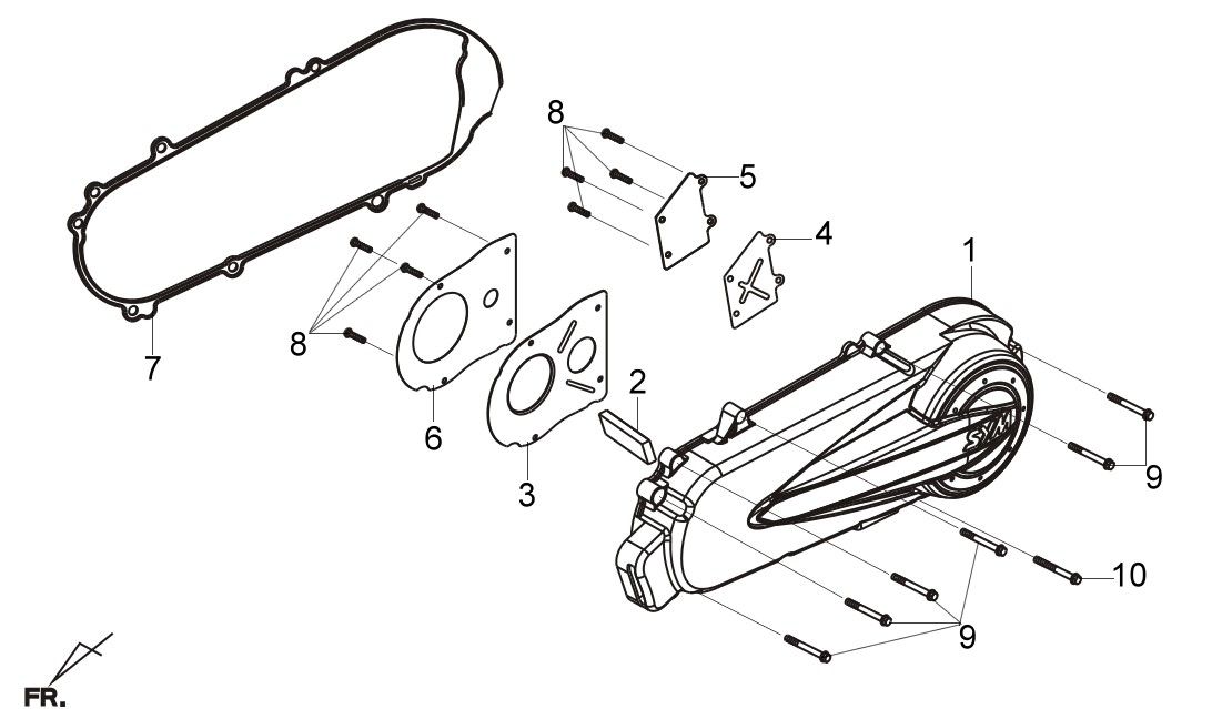 L. CRANK CASE COVER