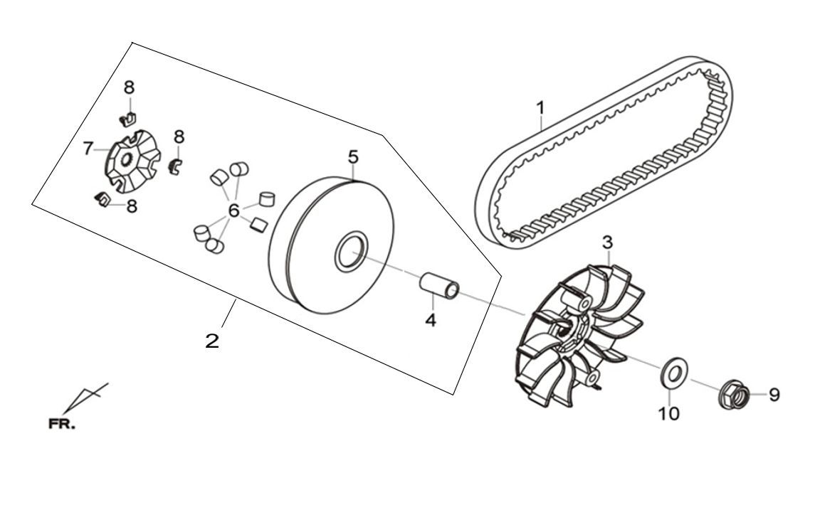 MOVABLE DRIVE FACE ASSY