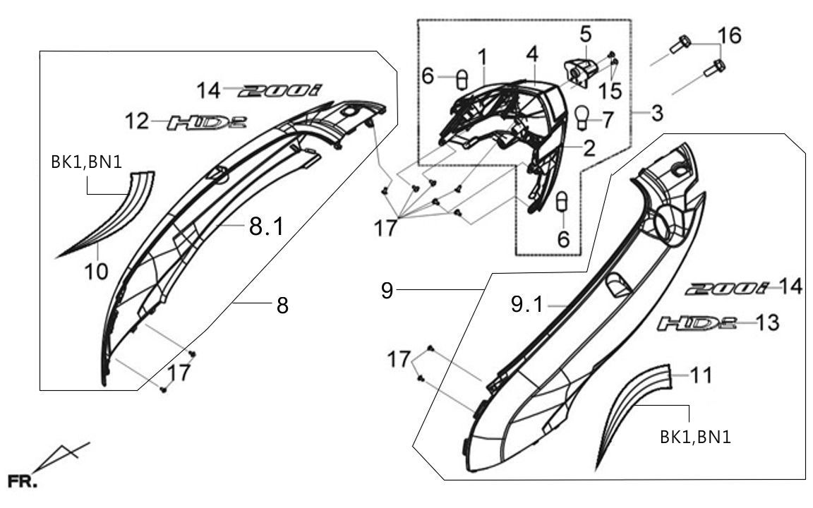 L/R BODY COVER