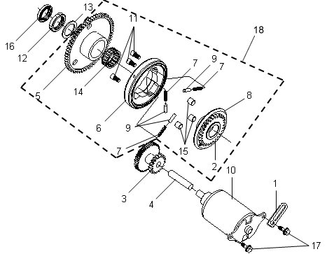 MOTOR ARRANQUE
