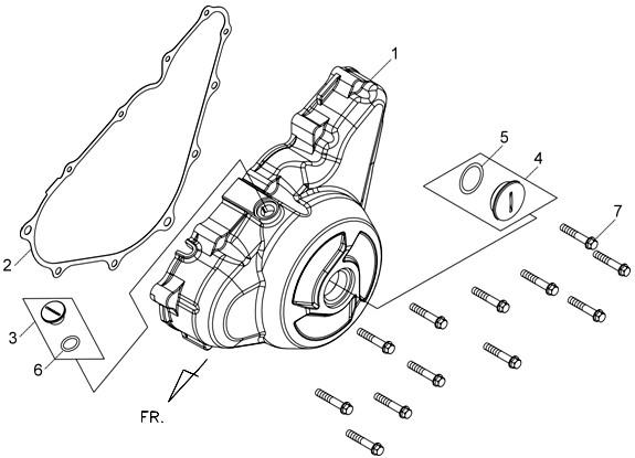 TAPA MOTOR IZQUIERDA