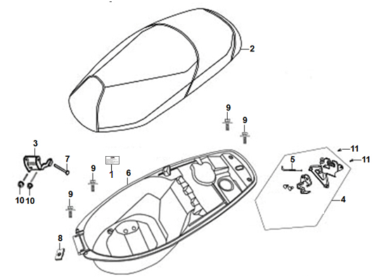 ASIENTO Y PORTACASCO