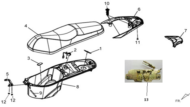 ASIENTO Y PORTACASCO