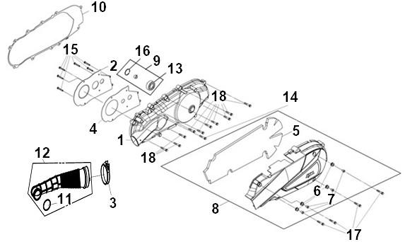 TAPA MOTOR IZQUIERDA