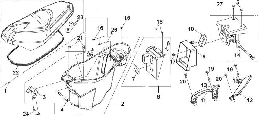 PORTACASCO Y ASIENTO