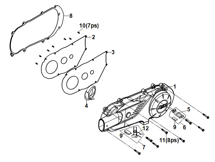 TAPA IZQUIERDA MOTOR