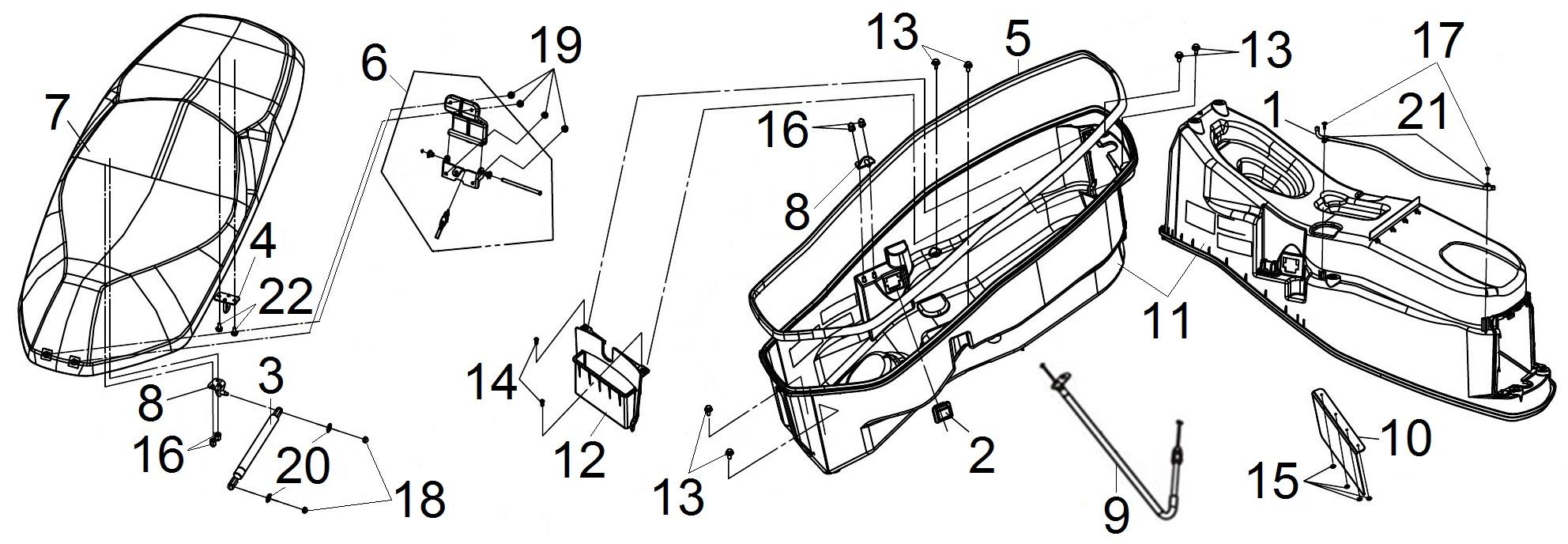 ASIENTO Y PORTACASCO