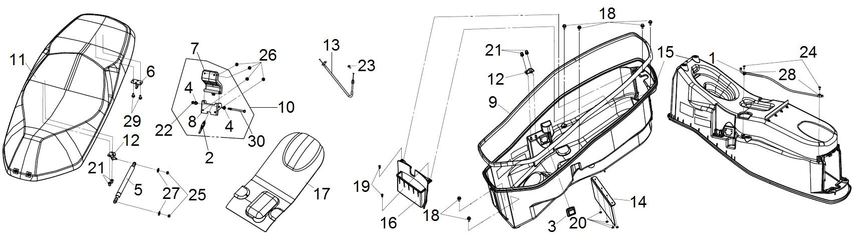ASIENTO Y PORTACASCO