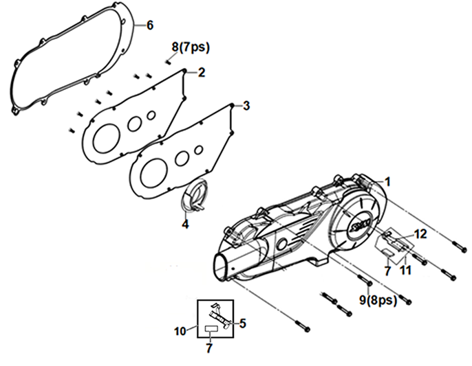 TAPA IZQUIERDA MOTOR