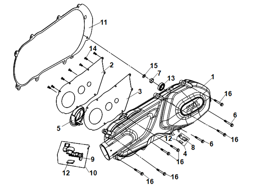 TAPA MOTOR IZQUIERDA