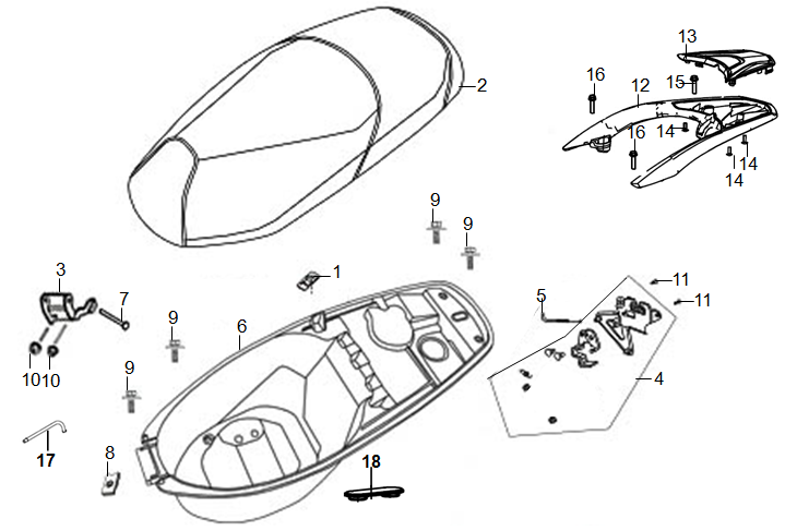 ASIENTO Y PORTACASCO