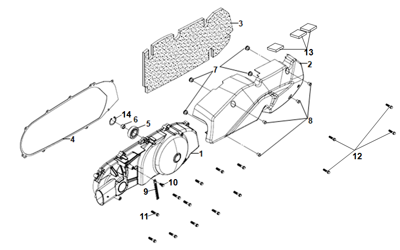 TAPA IZQUIERDA MOTOR