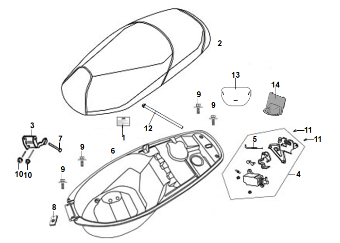 ASIENTO Y PORTACASCO