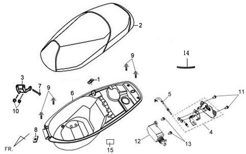 ASIENTO Y BAUL PORTACASCO