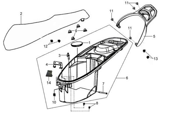 ASIENTO Y PORTACASCO
