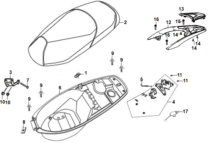 ASIENTO Y PORTACASCO