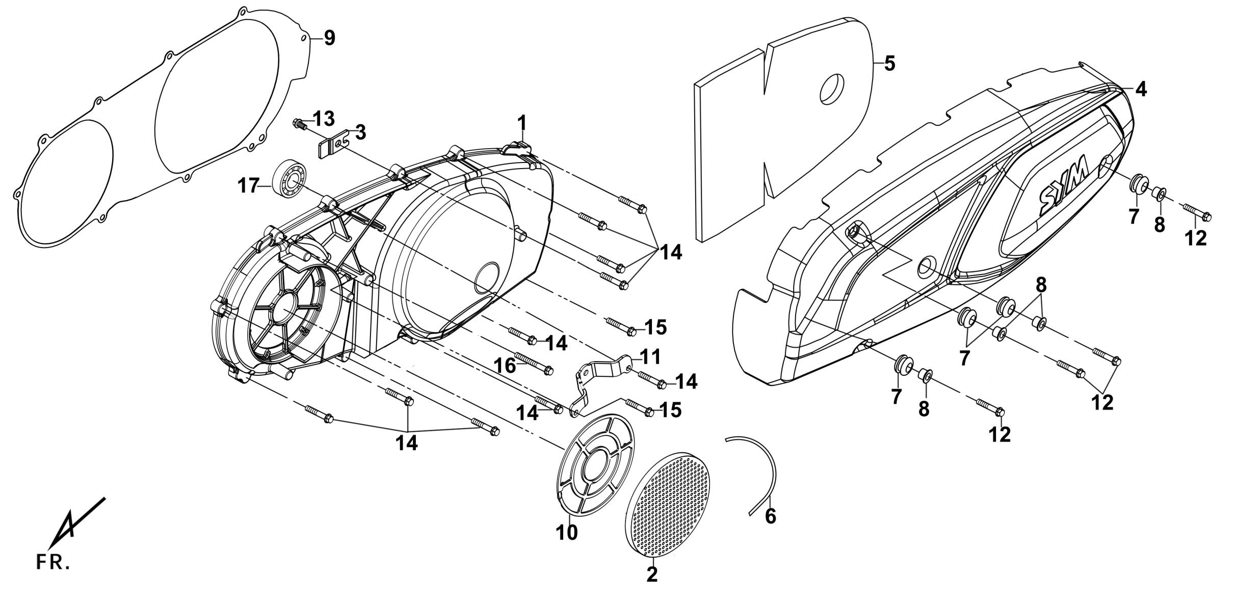 TAPA MOTOR IZQUIERDA