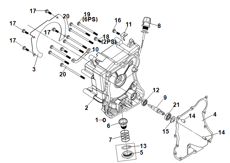 CARTER MOTOR DERECHO