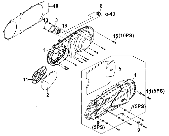 TAPA MOTOR IZQUIERDA