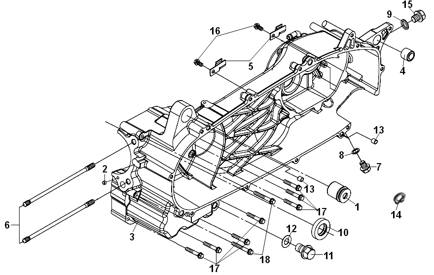 CARTER MOTOR IZQUIERDO