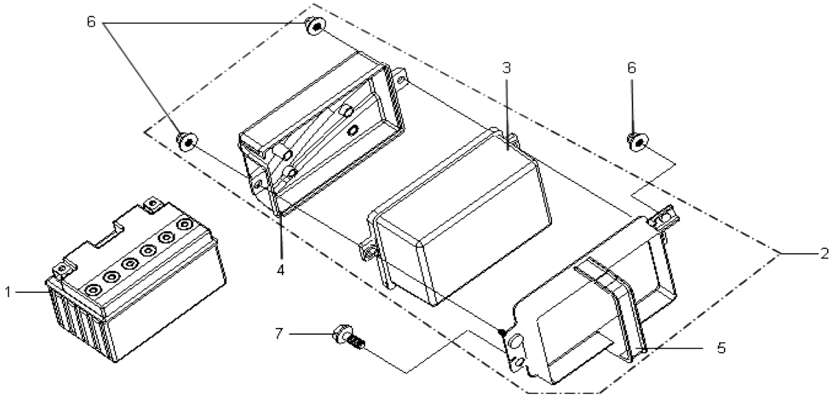 CAJA BATERIA