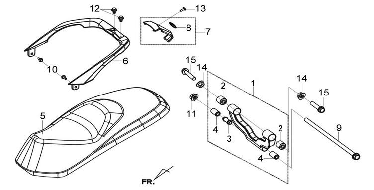 ASIENTO Y SOPORTE MOTOR