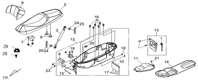 ASIENTO Y PORTACASCO